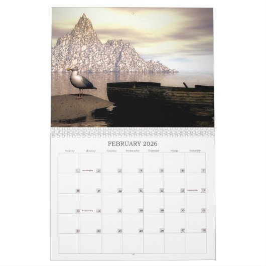 Schiffe und Boote: Das Jahr anpassen | Kalender (Feb 2026)