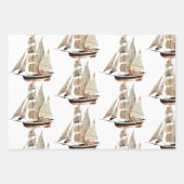 Schiffe und Boote Geschenkpapier Set (Vorderseite 2)