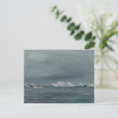 Schiffe und Boote in Cannes 2014 Postkarte (Stehend Vorderseite)