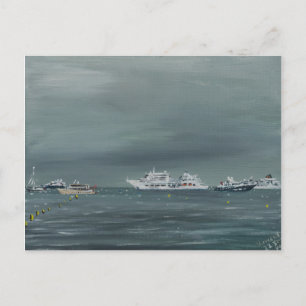 Schiffe und Boote in Cannes 2014 Postkarte