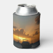 Schiffe und Sonnenuntergang tropische Seascape Dosenkühler (Kanne Vorderseite)
