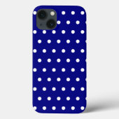 Schiffe und weiße Polka-Punkte Case-Mate iPhone Hülle (Rückseite)