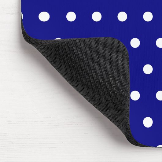 Schiffe und weiße Polka-Punkte Mousepad (Ecke)