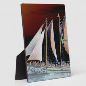 Schiffe unter Segel Fotoplatte (Seite)