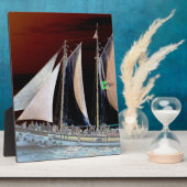 Schiffe unter Segel Fotoplatte (Seite)