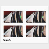 Schiffe unter Segel Rechteckiger Aufkleber (Blatt)