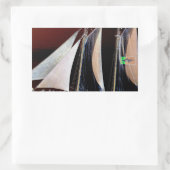 Schiffe unter Segel Rechteckiger Aufkleber (Tasche)