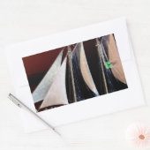 Schiffe unter Segel Rechteckiger Aufkleber (Umschlag)