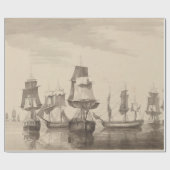 Schiffe vom 26. Juni 1776 Geschenkpapier (Flach)