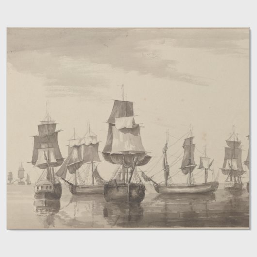 Schiffe vom 26. Juni 1776 Geschenkpapier (Flach)