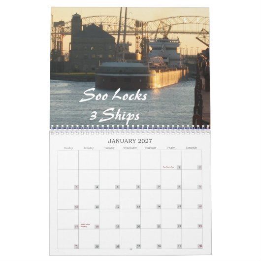 Schiffe von, groß, Seen Kalender (Jan 2027)
