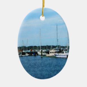 Schiffe von Newport RI Keramikornament