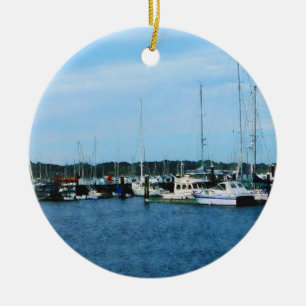 Schiffe von Newport RI Keramikornament