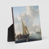 Schiffe vor der Küste, Willem van de Velde (II), Fotoplatte (Vorderseite)