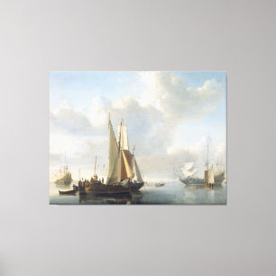 Schiffe vor der Küste, Willem van de Velde (II), Leinwanddruck