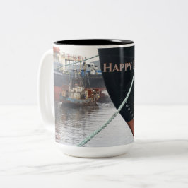 Schiffe Zweifarbige Tasse
