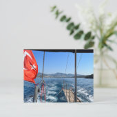 Schifffahrt auf dem Ägäischen Meer Postkarte (Stehend Vorderseite)