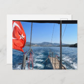 Schifffahrt auf dem Ägäischen Meer Postkarte (Vorne/Hinten)
