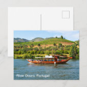 Schifffahrt auf dem Douro, Portugal Postkarte (Vorne/Hinten)