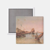 Schifffahrt auf dem Suezkanal Magnet (Vorderseite/Rückseite)