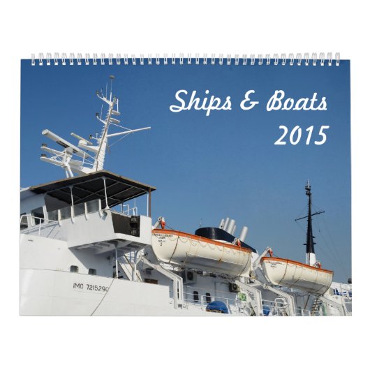 Schifffahrt & Boote - Kalender 2015 (Titelbild)