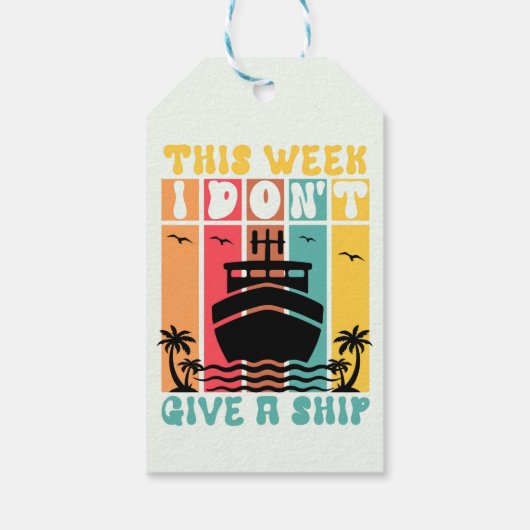 Schifffahrt Geschenkanhänger (Rückseite)