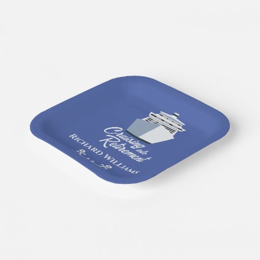 Schifffahrt im Ruhestand Pappteller (Gewinkelt)