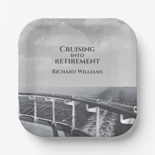 Schifffahrt im Ruhestand Pappteller (Vorderseite)