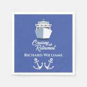 Schifffahrt im Ruhestand Serviette (Vorderseite)