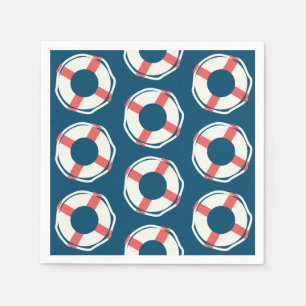 Schifffahrt Lebensretter Baby Shower Junge Ozean G Serviette