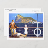 Schifffahrt Meer Vintag nach Gibraltar Postkarte (Vorne/Hinten)