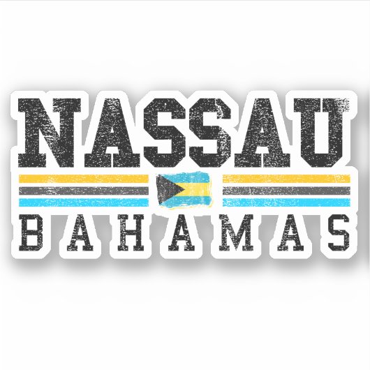 Schifffahrt Nassau Bahamas Flaggensticker Kreuzfah Aufkleber (Vorderseite)