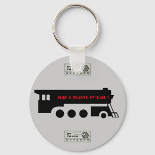 Schifffahrt und Reisen mit dem Eisenbahnzug Schlüsselanhänger