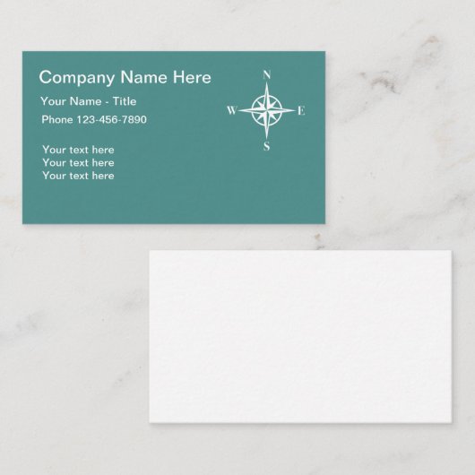 Schifffahrt Visitenkarte (Vorne/Hinten)