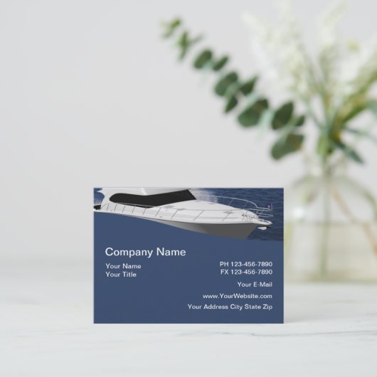 Schifffahrt Visitenkarte (Stehend Vorderseite)
