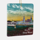 Schifffahrt Vom Chicago See 1920er Jahre Wasserfar Keramikornament (Rechts)