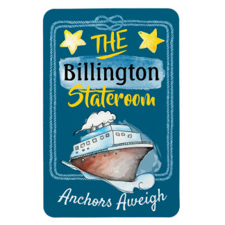 Schifffahrt Wasserfarbe Zimmer Kabine Tür Magnet