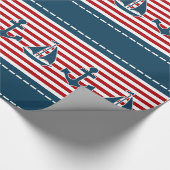 Schifffahrtsdesign Geschenkpapier (Ecke)