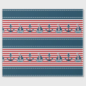 Schifffahrtsdesign Geschenkpapier (Flach)