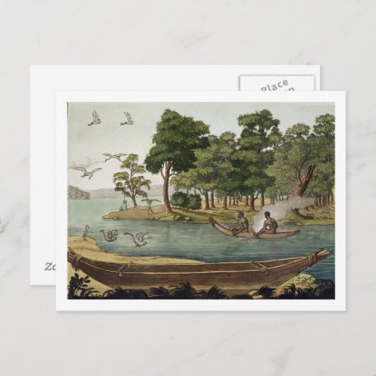 Schifffahrtsmethode in New Holland, mit der Aufsch Postkarte (Vorne/Hinten)