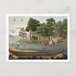 Schifffahrtsmethode in New Holland, mit der Aufsch Postkarte