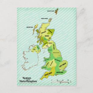 Schifffahrtsprognose für die Britischen Inseln im Postkarte