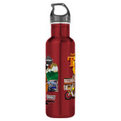 Schifffahrtsroute 66 Tucson Edelstahlflasche (Rückseite)