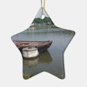 Schifffahrtsschiff, Kajakkanal Keramik Ornament (Links)