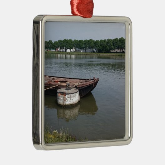 Schifffahrtsschiff, Kajakkanal Ornament Aus Metall (Rechts)