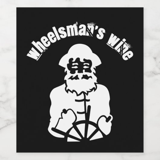 Schifffahrtsschiff "Wheelsman" Weinetikett (Einzelnes Label)
