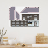 Schifffahrtsweg verloren poster (Küche)