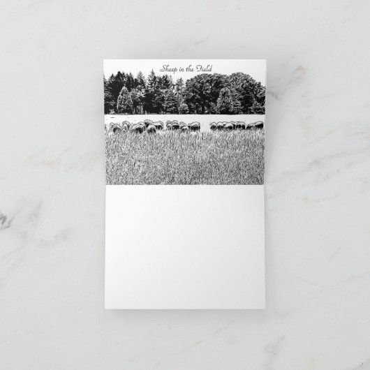 SCHIFFFIELD FOTO ANIMAL NOTE CARD (Innenseite)