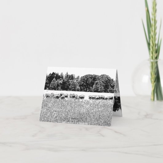 SCHIFFFIELD FOTO ANIMAL NOTE CARD (Rückseite)