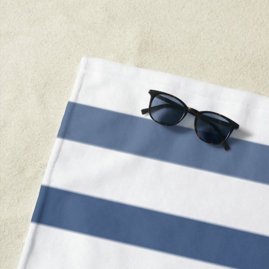 Schiffrad hilft Ihrem Schiff den Namen Blue White Strandtuch (Beispiel)